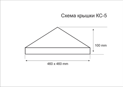 Крышка для столба схема КС-5